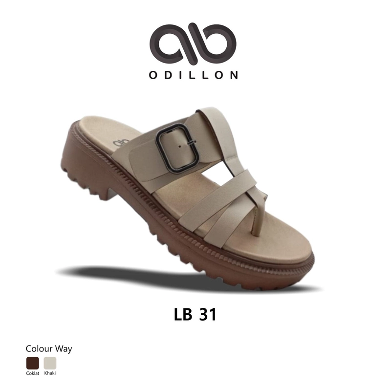 Product image Odillon - Odillon - LB 31 / Sandal Jepit Wanita Casual 40 KHAKI