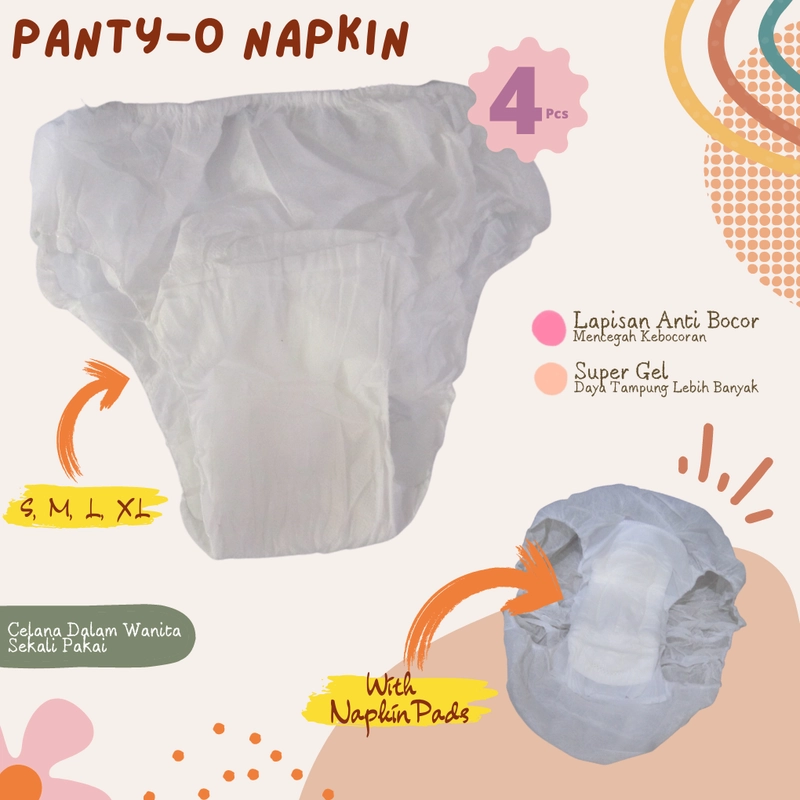 Product image Celana Dalam Napkin Wanita Menstruasi Sekali Pakai Disposable Panties Haid Panty O AllVariant S