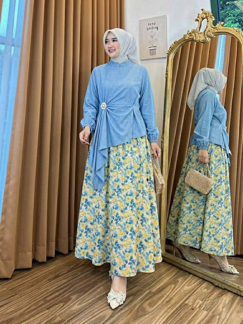Product image Khisna collection - Set rok hayuna perempuan yang best seller Allsize H6