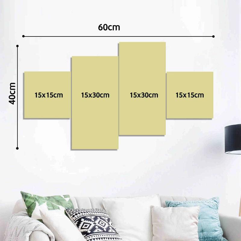 Product image Hiasan Dinding Kaligrafi Laa Haula Walaa Kuwwata KL-58 60x40 Hitam