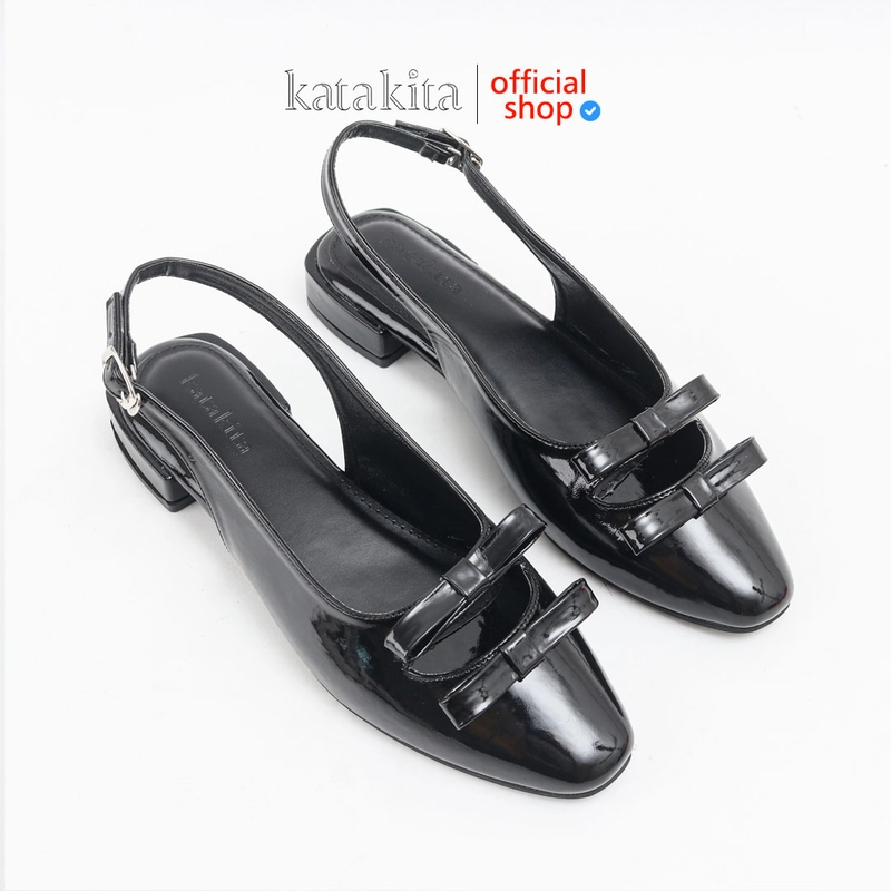 Product image Katakita - Katakita Zeeva Sepatu Hak Wanita / Sandal Hak Wanita 3cm 37 Black