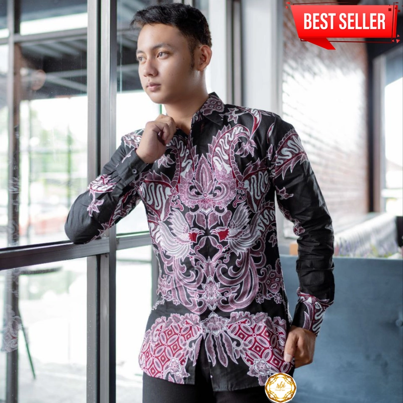 Product image Kemeja Batik New Slimfit Tebal Halus dan Tidak Luntur A6 M Motif A6