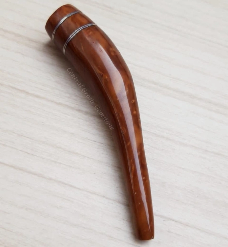 Product image CENTRAL GROSIR GEMSTONE - Pipa Kayu Kaukah Asli Instanbul Turki Di Jamin Original 1,4cm coklat