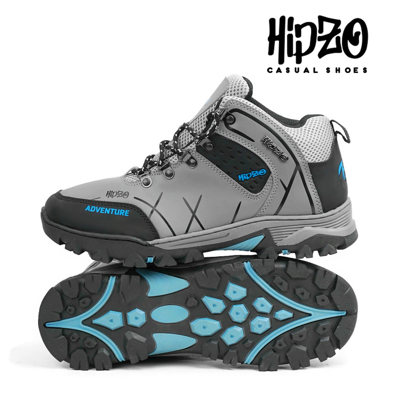 Product image Hipzo - HIPZO Sepatu Gunung Unisex M078 Hiking Boots Anti slip Outdoor 41 ABU ABU