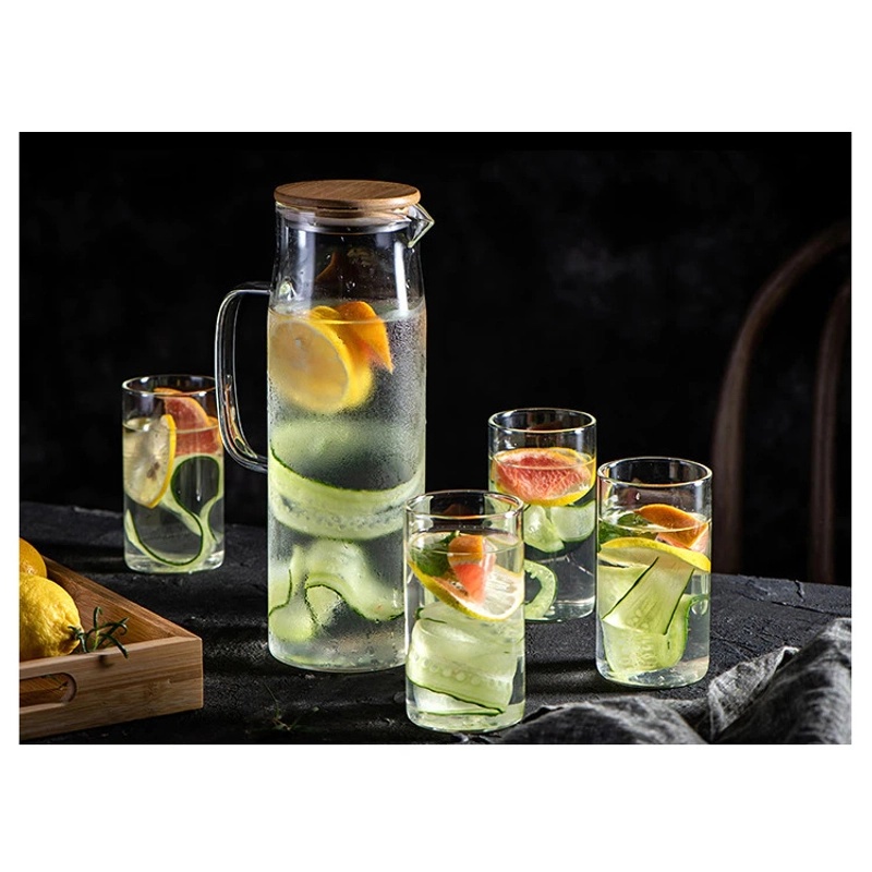 Product image RUMAH RAYA - (PO) Teko Pitcher Teh Kopi Jus Glass 1380ml - YS-6337 1300ml Putih