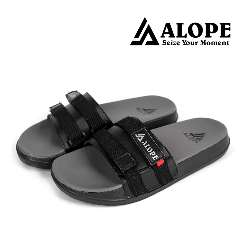Product image ALOPE OFFICIAL - SANDAL VANNO SANDAL PRIA KEKINIAN BAHAN SOL PHYLON SIZE DEWASA READY 39 SAMPAI 43 39 HITAM