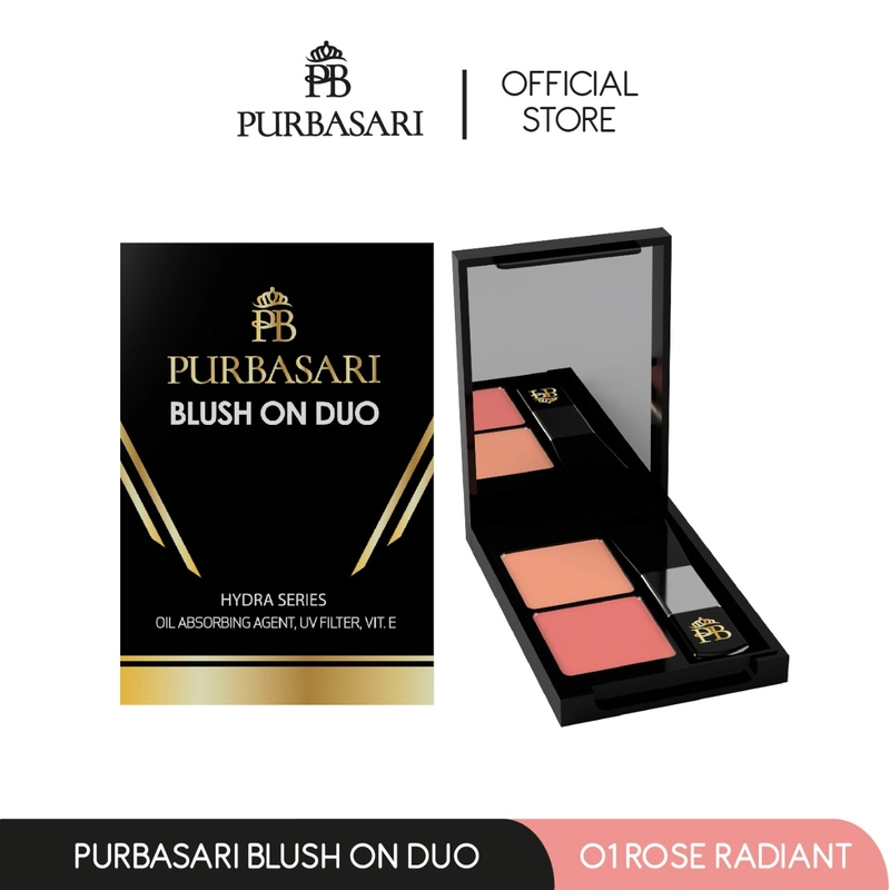 Product image Purbasari - Purbasari Blush On Duo Perona Wajah Blush Rose Radiant