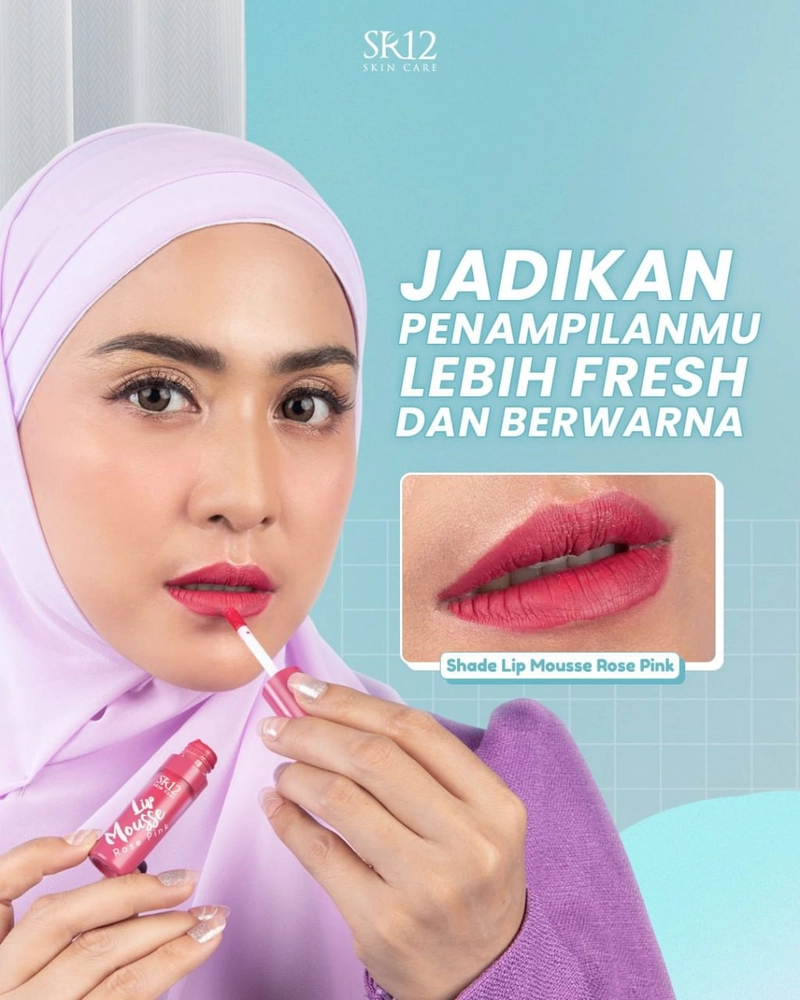 Product image Lip Mousse SR12 Long Lasting Ringan Matte Warna Cantik Tidak Bikin Bibir Kering Pecah-Pecah LIP MOUSSE SWEET BROWN