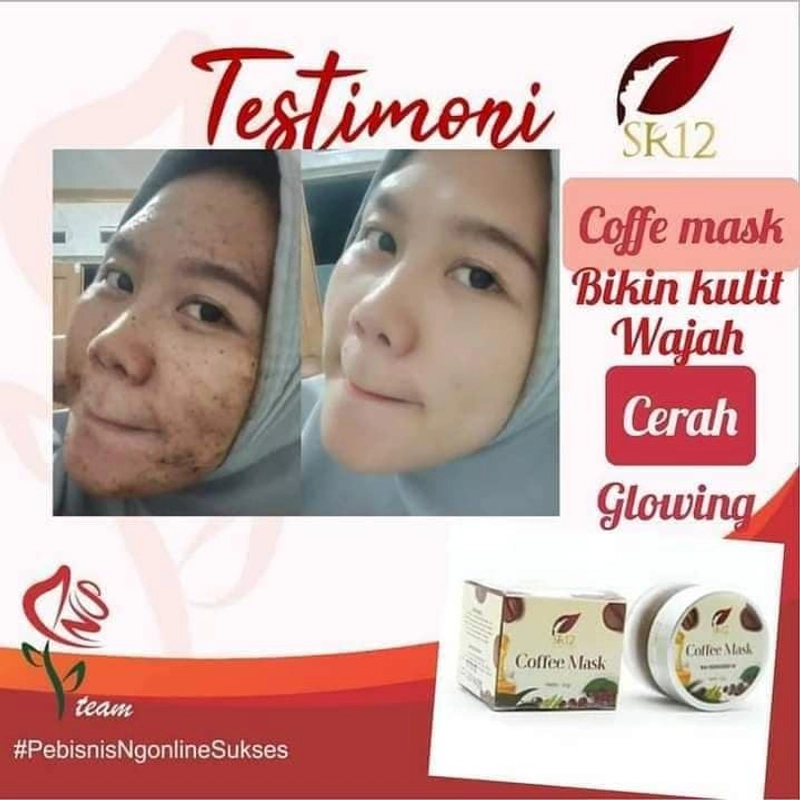 Product image SR12 Coffee Mask Memudarkan Flek Hitam Noda Hitam Bekas Jerawat 20 gr Coffee Mask