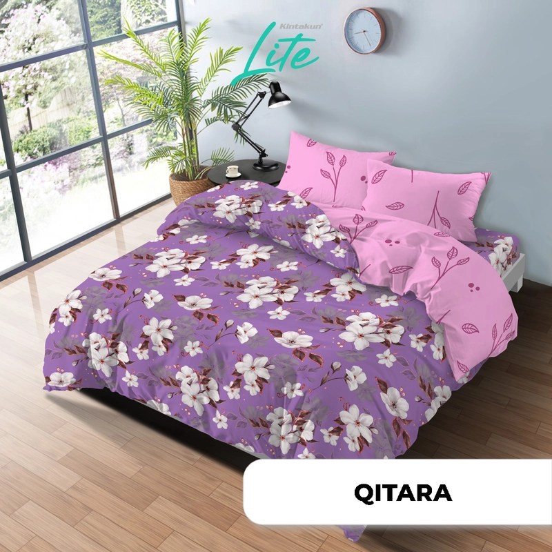 Product image Kintakun - Kintakun - Kintakun LITE Bed Cover Set Fitted 160/180 Minimalis Aesthetic Microfiber 20 cm 160 x 200 Qitara