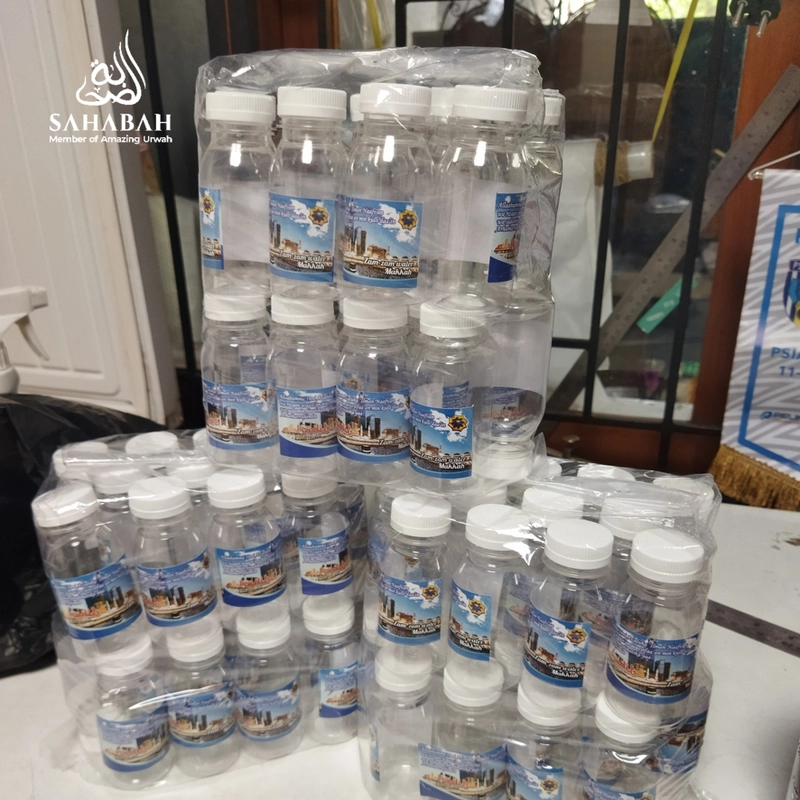 Product image Sahabah Store - Botol Kosong Air Zam zam 80 ML - Botol Air Zam-zam Kosong isi 25 pcs 250 gr bening