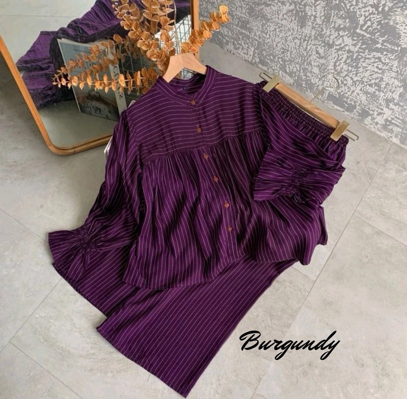 Product image Khisna collection - Oneset viral Tania salur Allsize Burgundy