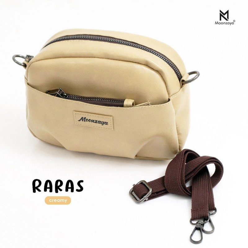 Product image Fashopid - MOONZAYA TAS SELEMPANG WANITA RARAS BAG ALL CREAMY