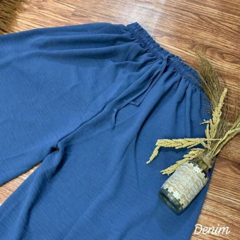 Product image MEQA DAILY - Violet Highwaist Kulot AirFlow Crinkle XXl - XXXL Denim