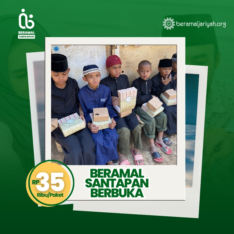 Product image Saling Bantu Evermos - Beramal 1000 Santapan Berbuka Yuk BorongAmal Raih Double Pahala Puasa