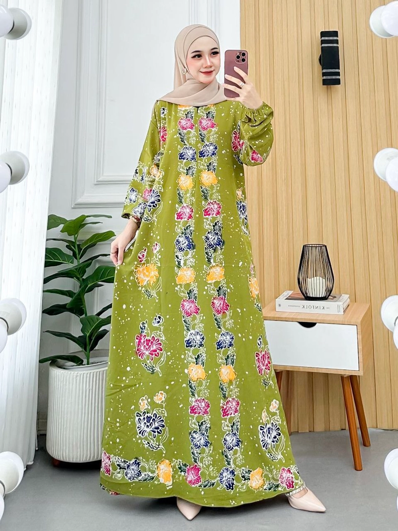 Product image Batik Ayodha - GAMIS CAP GUNAWI ALLSIZE STANDART LENGAN KARET Allsize A