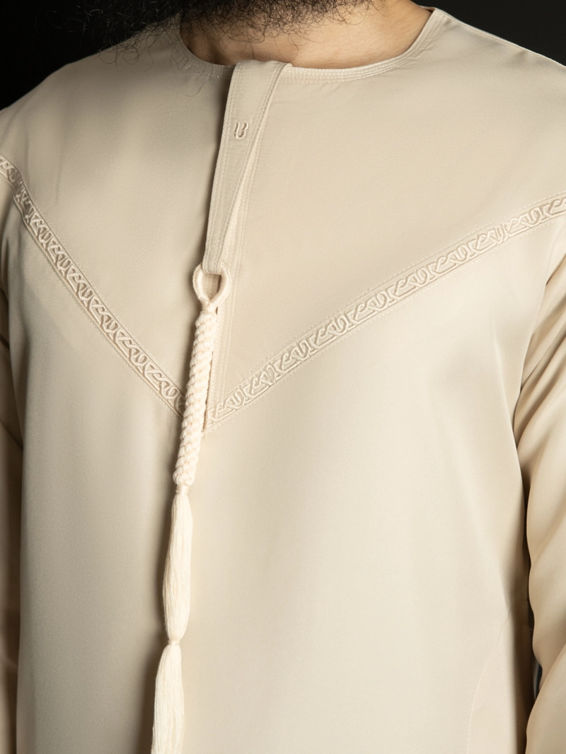 Product image Local Project - Al-Ameer Light Cream - Jubah Pria Dewasa Gamis Lengan Panjang S Cream