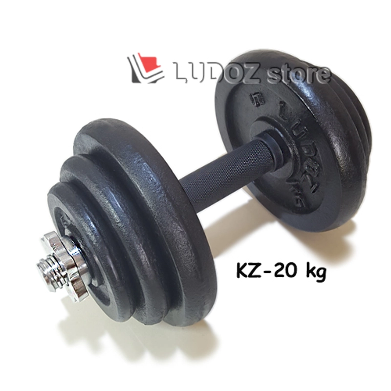 Product image LUDOZ Store - Dumbbell paket set KZ 20kg dumbell Stick KETTLER rubber grip karet barbel stik barbell dambel 20 kg Berat KZ-20kg