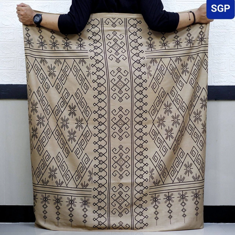 Product image Kois Batik - Sarung laki laki dewasa goyor tebal motif uwais Sarung dewasa Uwais cream