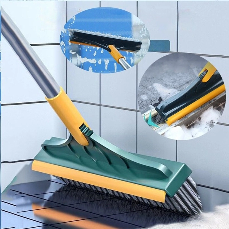 Product image KAMJE Sikat Lantai Pembersih Kamar Mandi Wiper WC Toilet Gagang Panjang 2in1 Serbaguna KMJ020 KMJ020 RANDOM