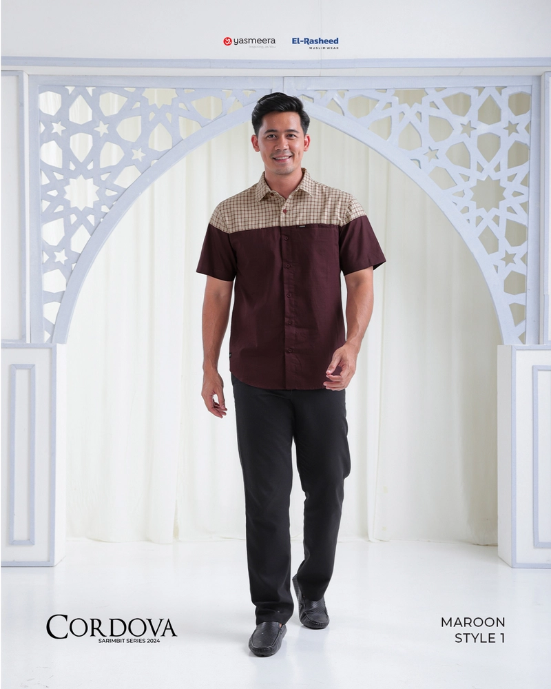 Product image Yasmeera Official - SARIMBIT 2024 CORDOVA - MAROON XL KMJ AYAH L. PENDEK