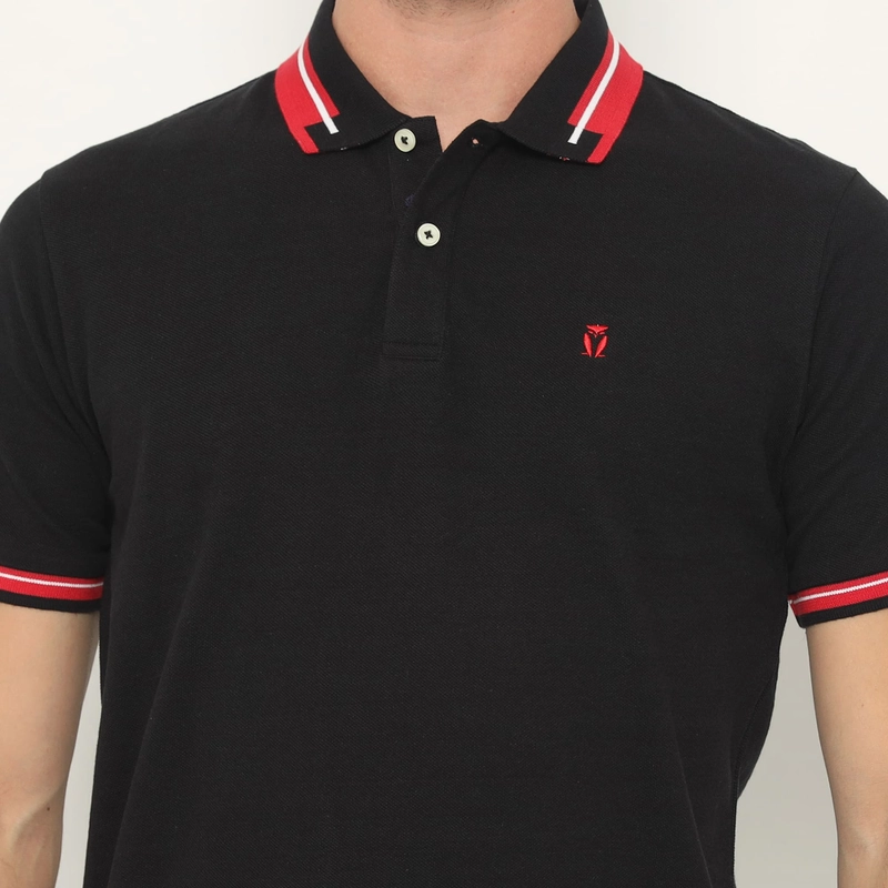 Product image MATSUDA APPAREL - MATSUDA Kaos Polo Shirt Pria Kerah Chikuma M (LD 104 CM) BLACK