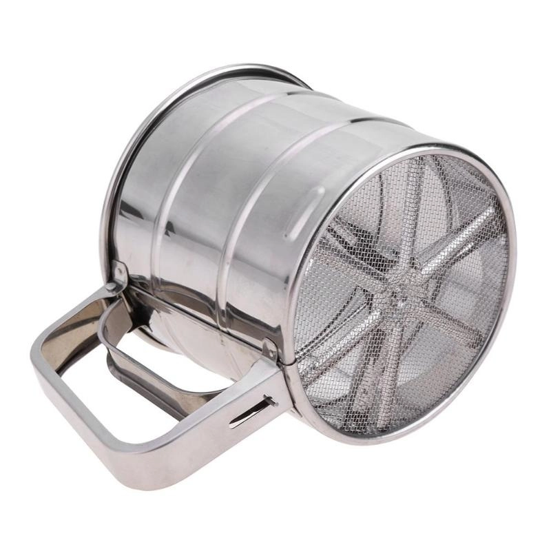 Product image RUMAH RAYA - (PO) Saringan Pengayak Gula Tepung Shaker Stainless Steel - WE474 250 ml Silver