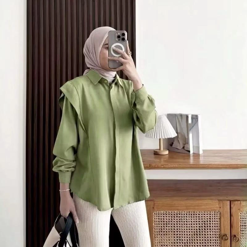 Product image MEQA DAILY - MEQA DAILY - Andini Blouse Shakila XL Hijau Sage