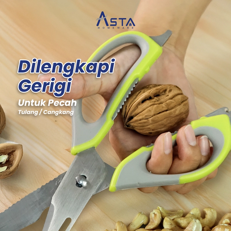 Product image Asta Homeware Official - Asta Gunting Dapur Stainless Steel Serbaguna 7in1 Multifungsi Variasi Gunting 7in1