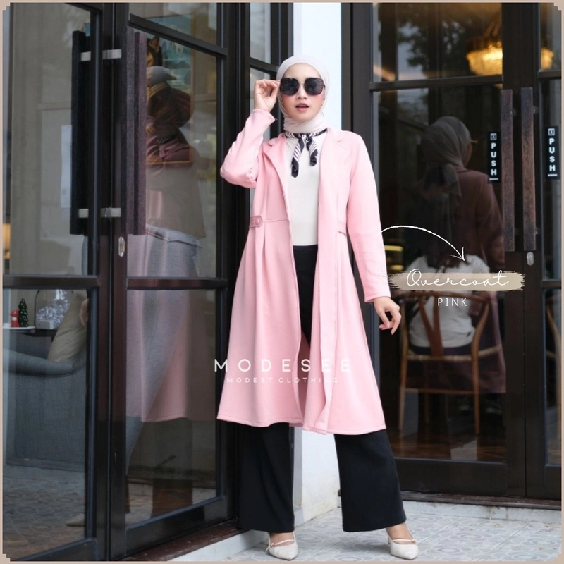 Product image Modesee - Overcoat Outer Allsize Pink