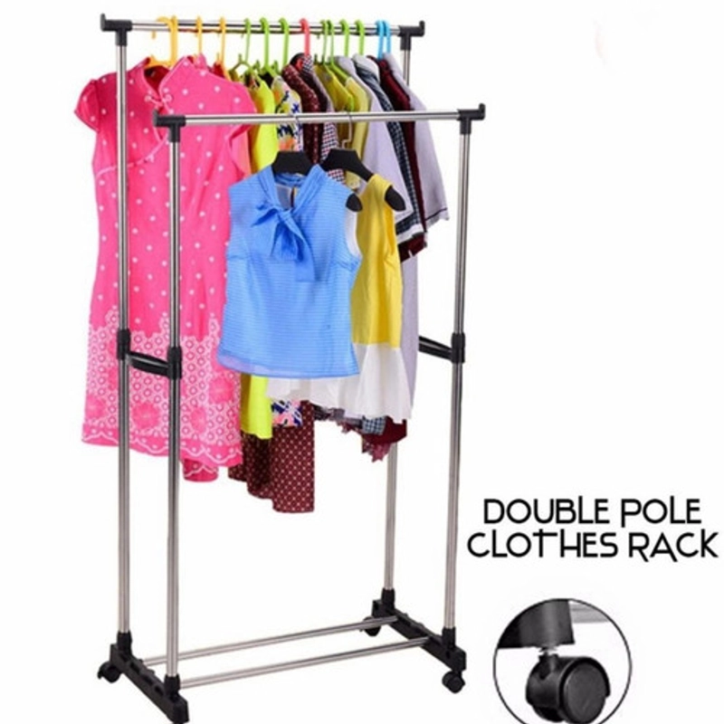 Product image Toko Mawar - Rak Gantunga Baju atau Double Pole 2100gr Random
