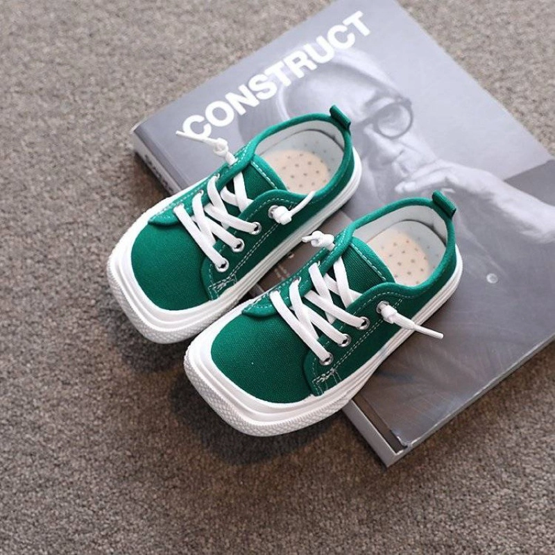 Product image Meonky Official - Sepatu Anak laki-laki Perempuan sekolah Original Sneakers canvas Casual Q - 05 31 Hijau