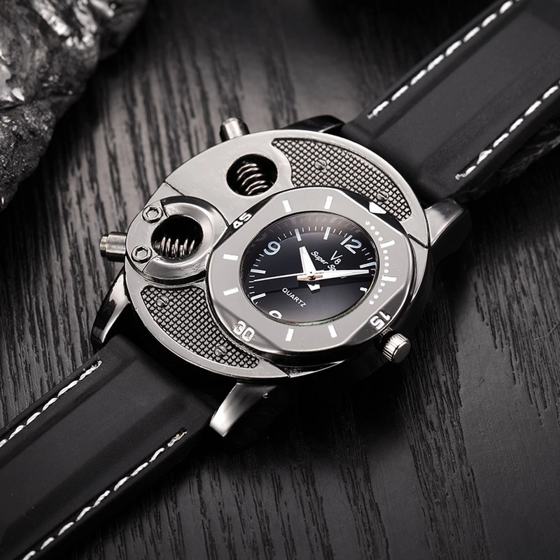 Product image RAYATORY - Super Speed Jam Tangan Analog Luxury + Box - V8 Tipe V8 Black / Hitam