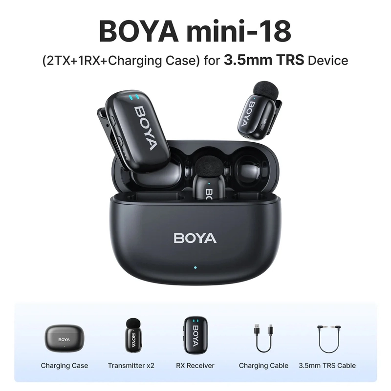 Product image BOYA MINI Microphone dengan Fitur AI Pengubah Suara Port Lightning & USB Tipe C Kompatibel dengan Ponsel Pintar Siaran Langsung Vlog mini-14 all variant