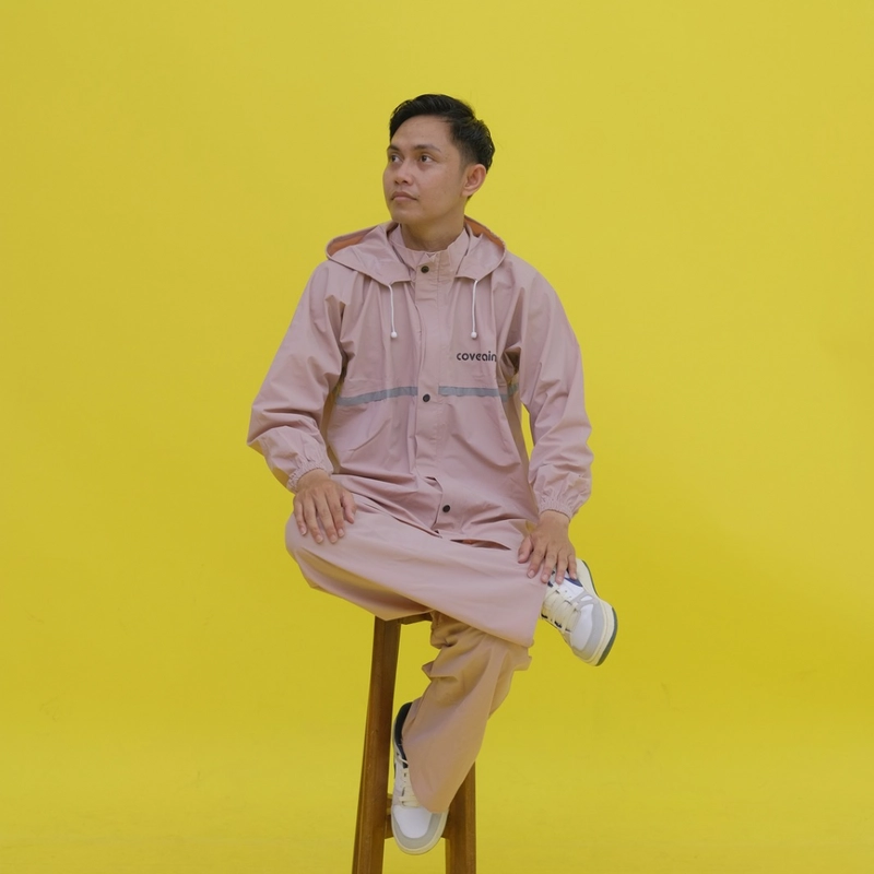 Product image Coverain - Raincoat - Jas Hujan Raincoat Setelan List Premium Coverain Jumbo Dusty