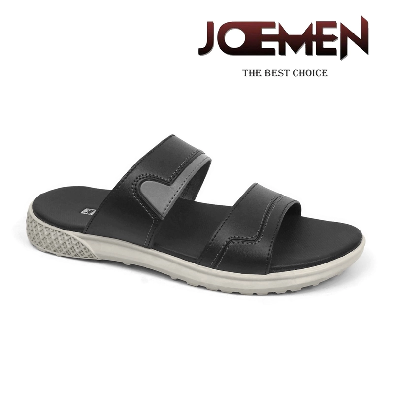 Product image Joemen Official - Joemen Sandal Pria Kulit S 18 New Original Brand Lokal Pria Slop Sandal Terbaru Joemen 2024 39 Hitam
