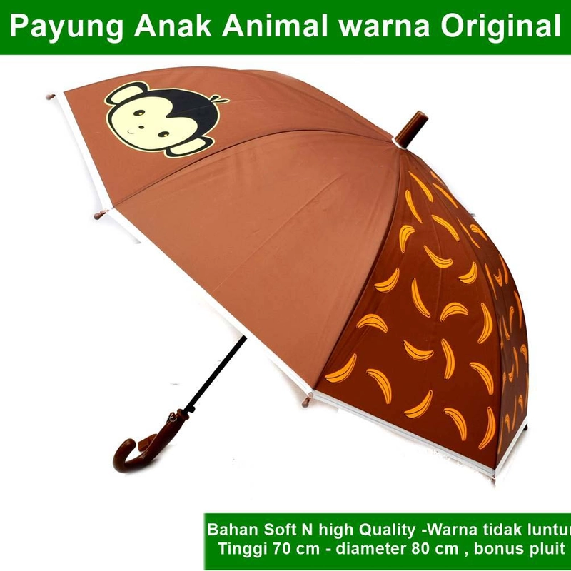 Product image Lanc Fashion - Payung panjang Anak Animal Karakter Hewan warna coklat