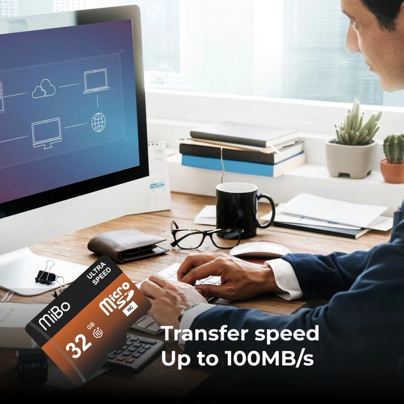 Product image Mibo - MiBo Micro SD 32GB Ultra Speed 120Mbps Class 10 SDHC 32GB Orange