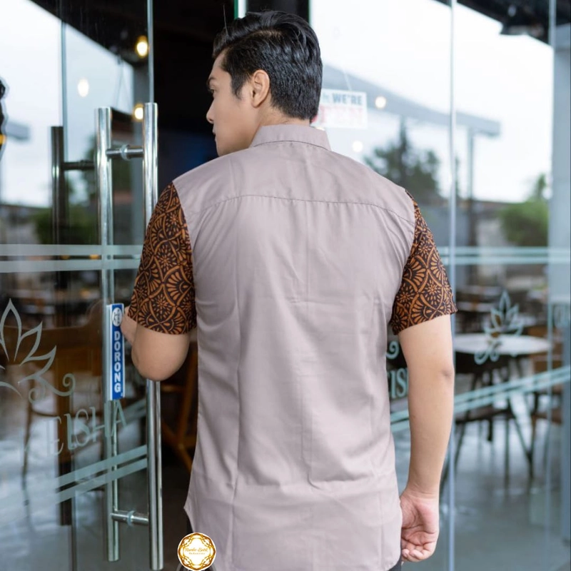 Product image Rambe Batik Indonesia - BEST SELLER Hem Batik Cap Berkualitas Mix Kain Toyobo Polos Grade A Kualitas Import M Motif A
