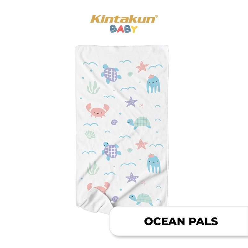 Product image Kintakun Baby - NEW Cotton Baby Towel Handuk Mandi Bayi Anak Katun Ocean Fun 60 x 120 cm 60 x 120 cm Ocean Pals