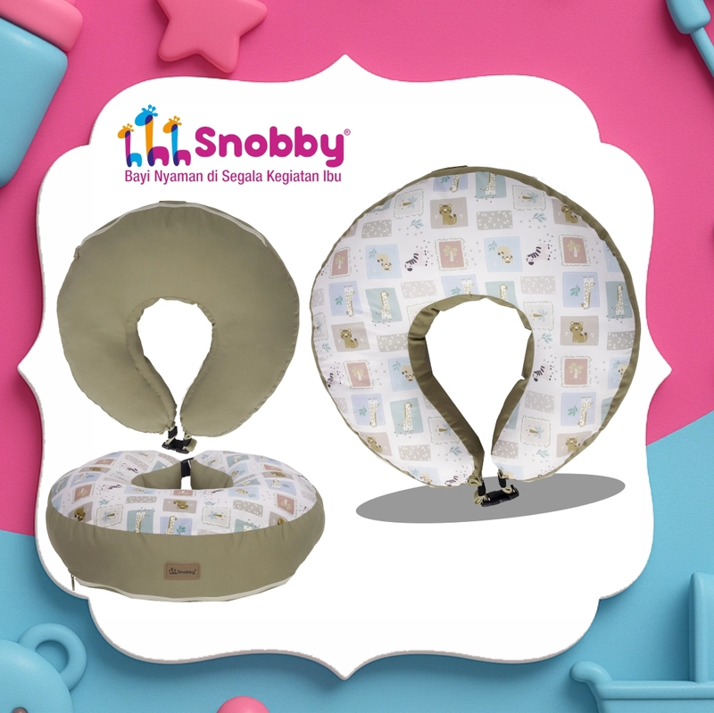 Product image SNOBBY BABY - SBB2521 BANTAL BANTU MENYUSUI BIBY SERIES Besar Hijau