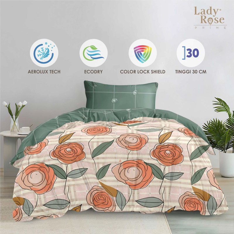 Product image LADY ROSE OFFICIAL - Lady Rose Prime - Bed Cover Edelin 120x200x30 Single Fitted