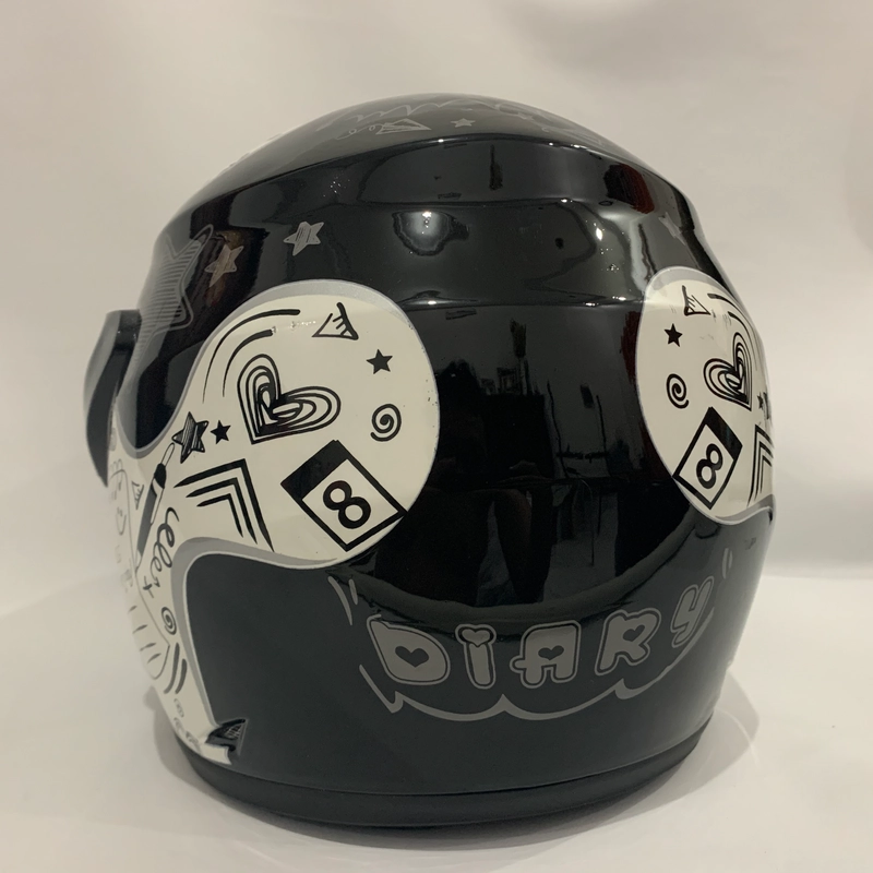 Product image CRX Helmet - Helm Nuvo Diary Hitam Glossy - Helm SNI - Helm Dewasa L Nuvo Diary Hitam Glo