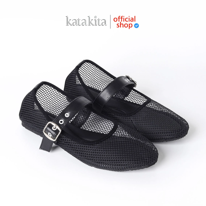 Product image Katakita - Katakita Miu Flatshoes Wanita / Sepatu Flat Wanita 37 Black