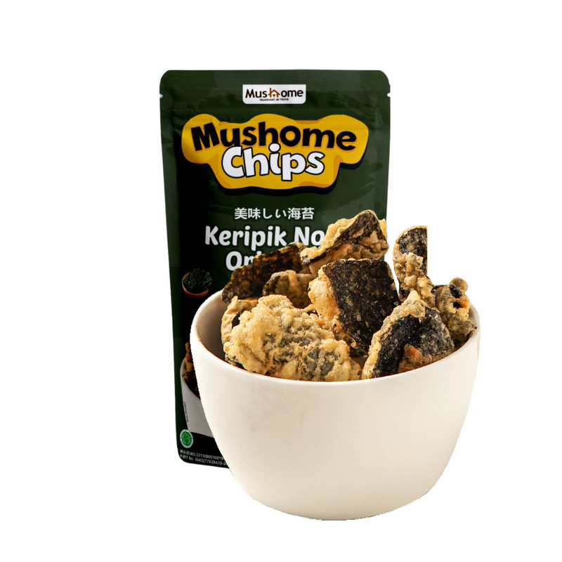 Product image Mushome Official - Keripik Nori Rasa Original / Kaya Serat / Sumber Protein / Gluten Free 60gr Original