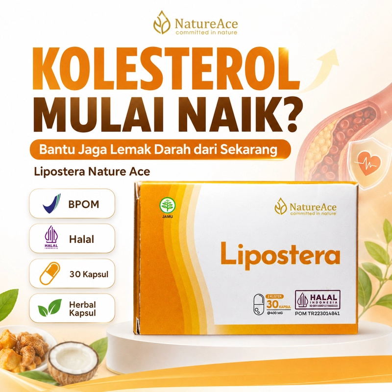 Product image Nature Ace - Lipostera untuk Kolesterol 30 Oranye