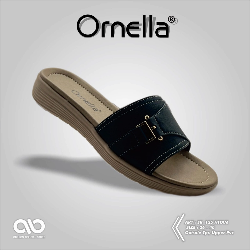 Product image Odillon - Ornella - ER 135 / Sandal Slip On Wanita Casual 36 BLACK