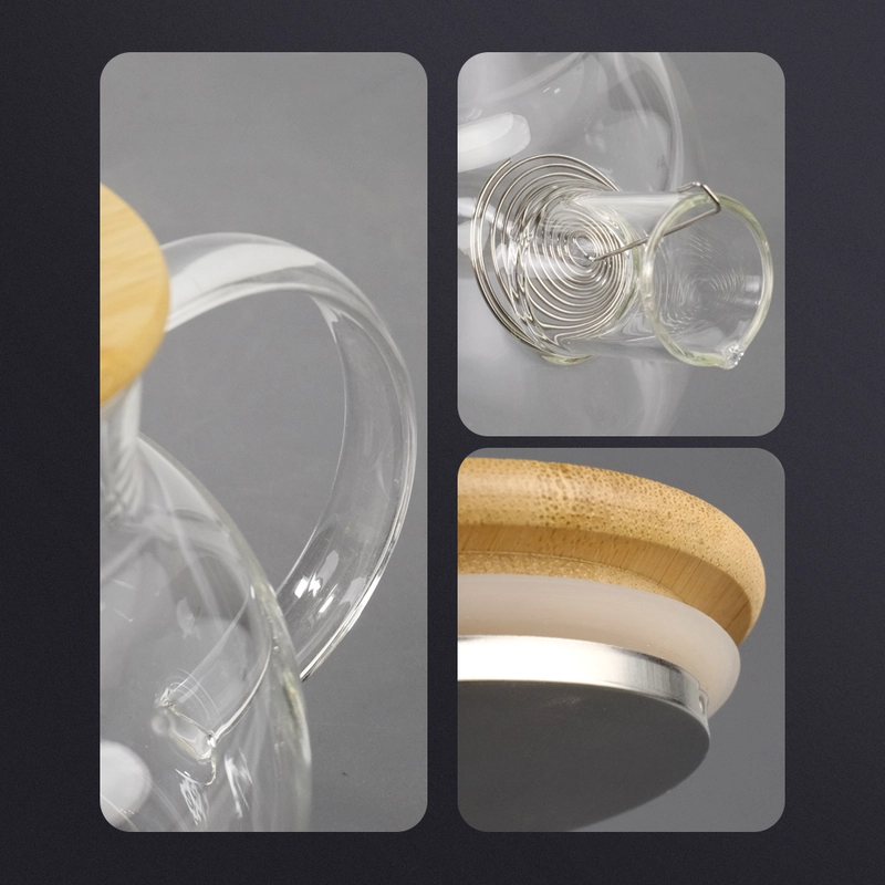 Product image RUMAH RAYA - (PO) Teko Pitcher Teapot Maker Glass 1L- BR-384 1 Liter Putih