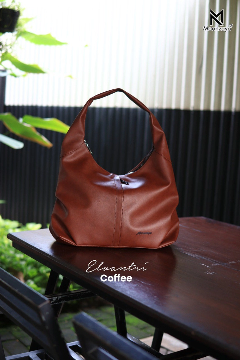 Product image Moonzaya - ELVANTRI BAG BY MOONZAYA TAS TOTEBAG WANITA ELVANTRI COFFEE