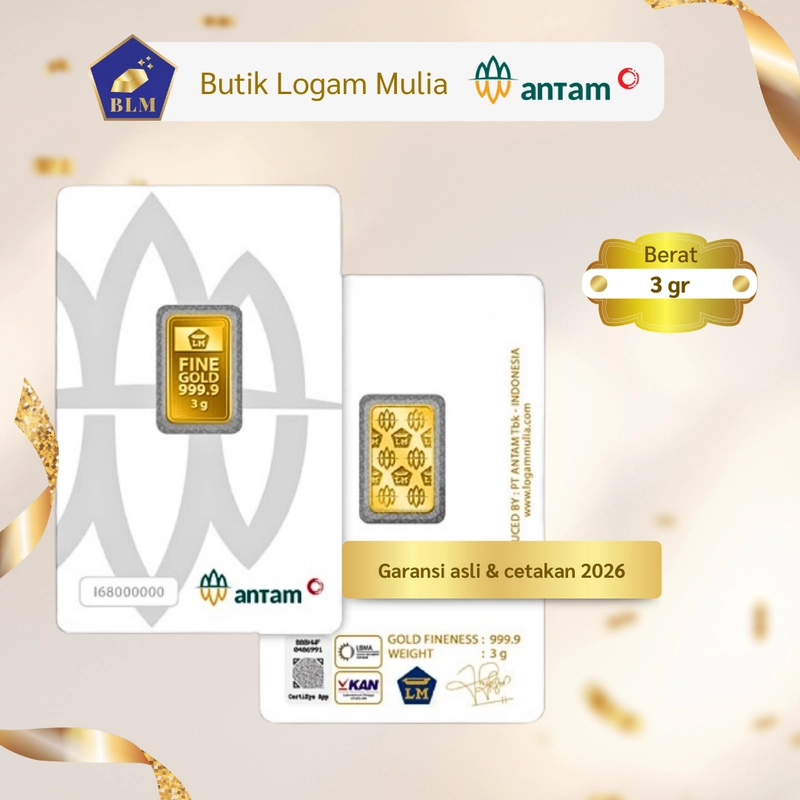 Product image Emas ANTAM Logam Mulia - 3 gr 2026